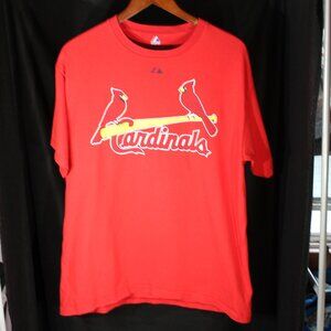 Majestic MLB St. Louis Cardinals Adam Wainwright #50 T-Shirt - Size L